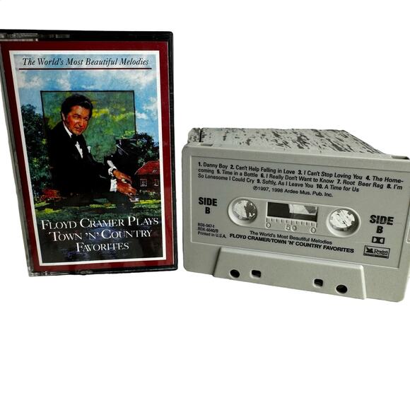 Floyd Cramer Plays Town Country Favorites 1997-1998 Ardee Cassette Tape Country - Picture 1 of 6